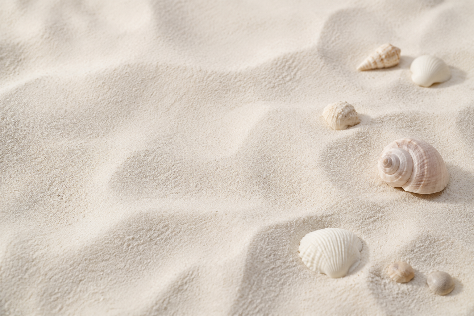 Le Cercle Marevaka sur sable ivoire et coquillages naturels